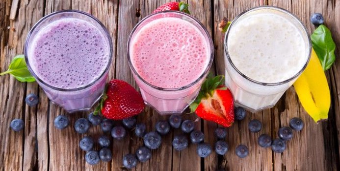 Healthy Fruit Milkshakes